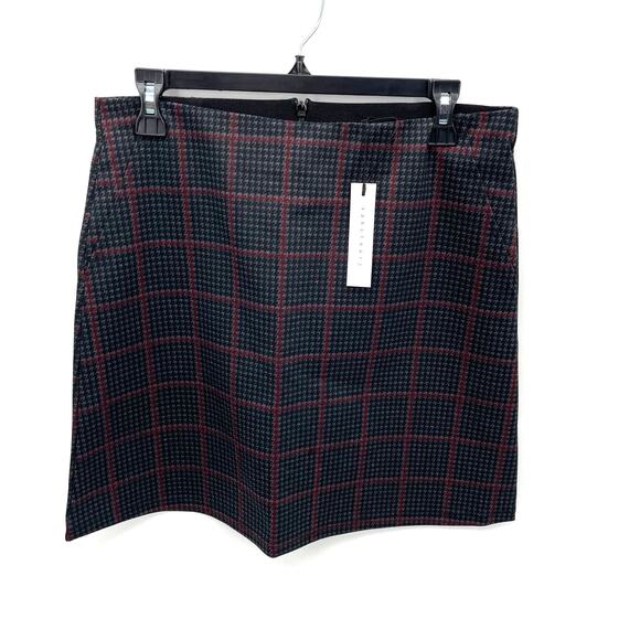 NWT Evereve Sanctuary Easy Mod Skirt in Houdstooth // L - Picture 2 of 10